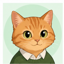 Qing An cartoon cat avatar